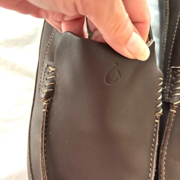 Olukai Kulana leather brown loafers SZ 13 NWOT - Picture 4 of 13